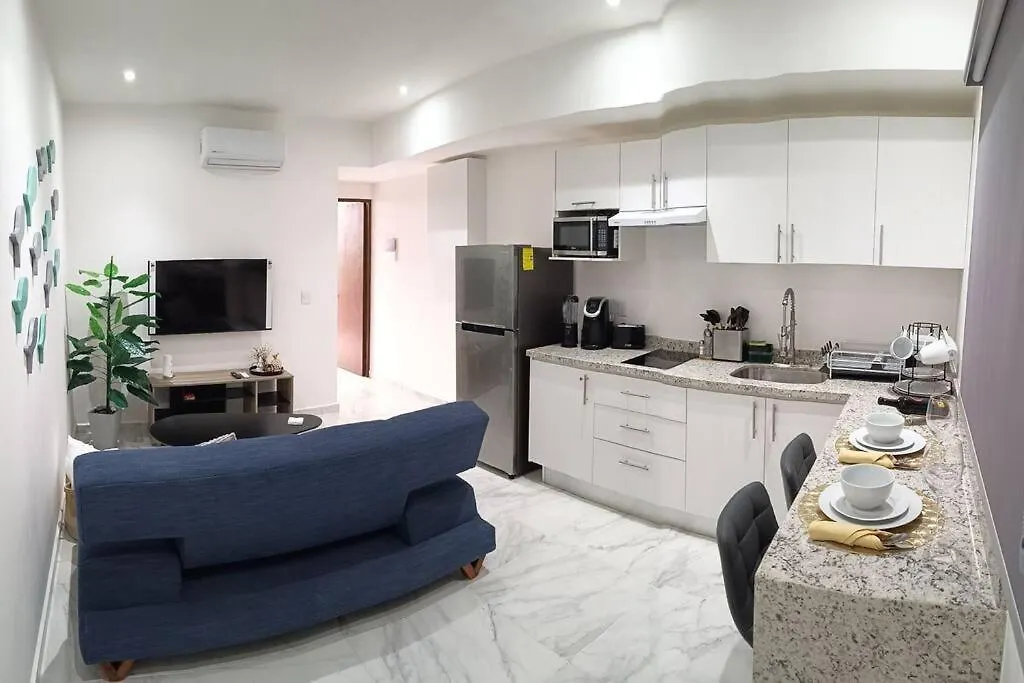 Depto Moderno 1Br Gimnasio Sauna Jacuzzi Y Piscina Rooftop Playa del Carmen