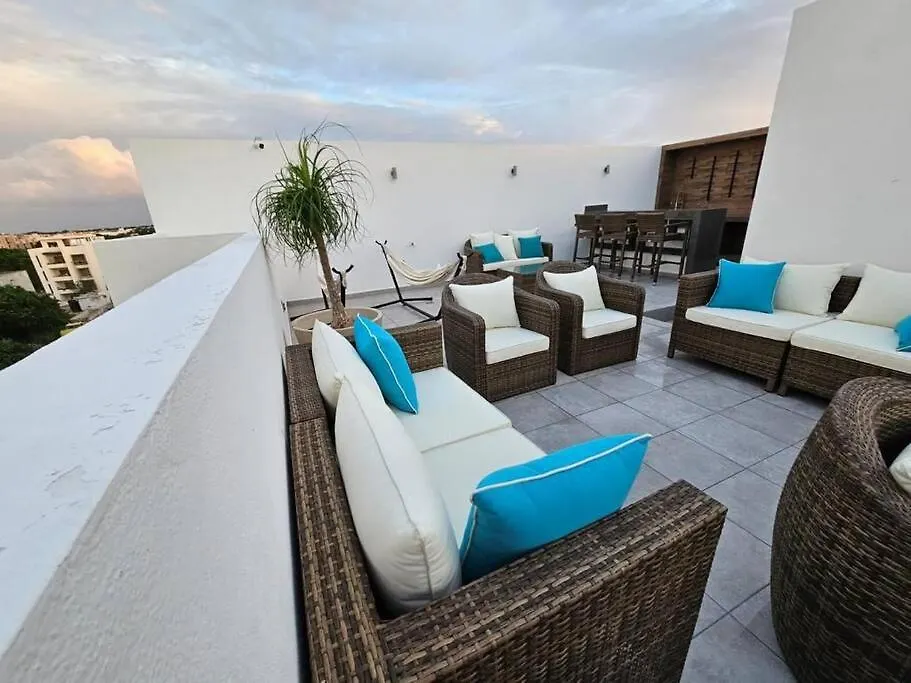 Depto Moderno 1Br Gimnasio Sauna Jacuzzi Y Piscina Rooftop Playa del Carmen 0*,