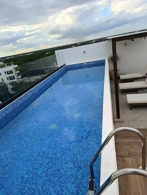 Apartment Depto Moderno 1Br Gimnasio Sauna Jacuzzi Y Piscina Rooftop Playa del Carmen